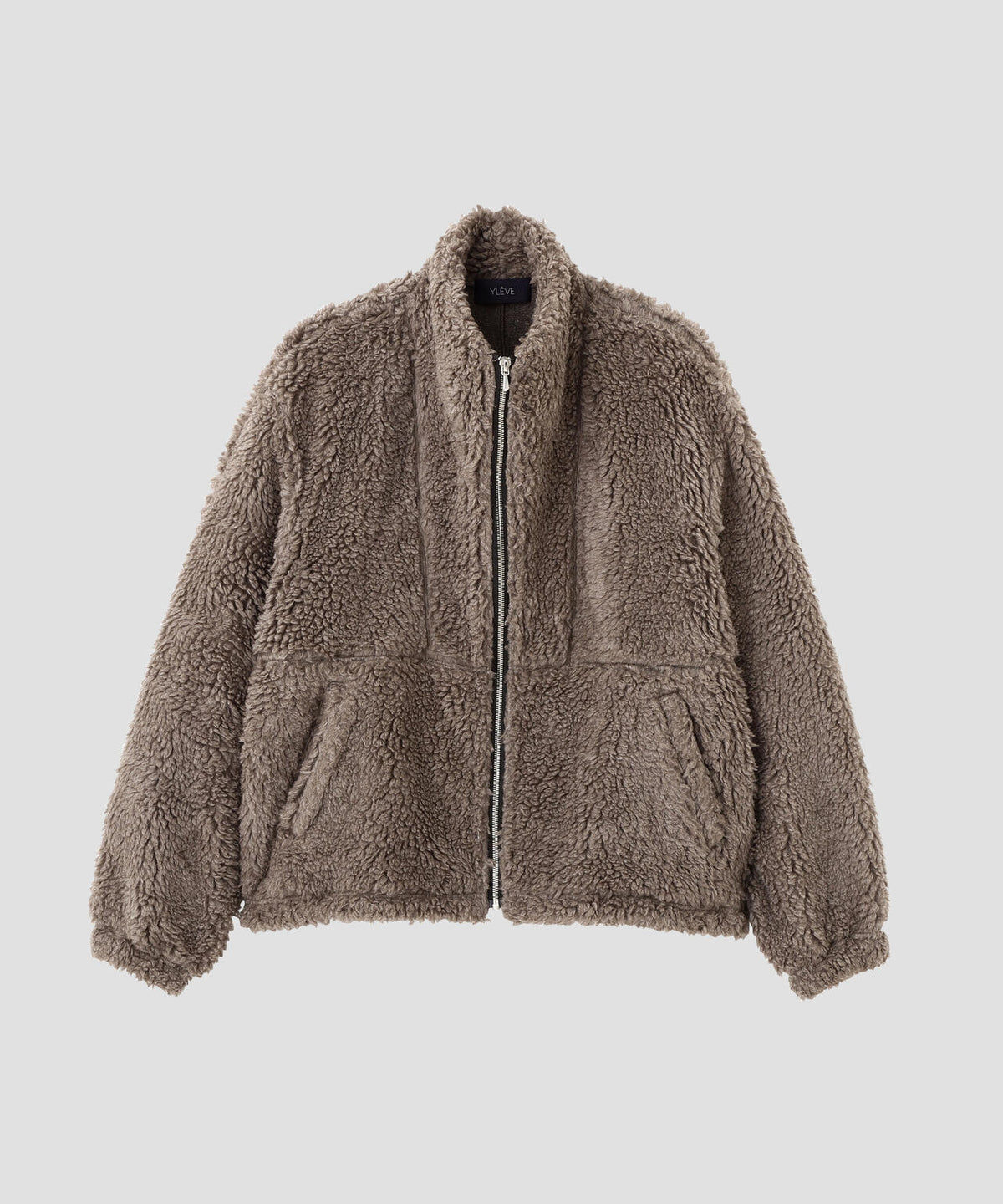 YLEVE / LINEN/RAMIE POLYESTER BOA BLOUSON
