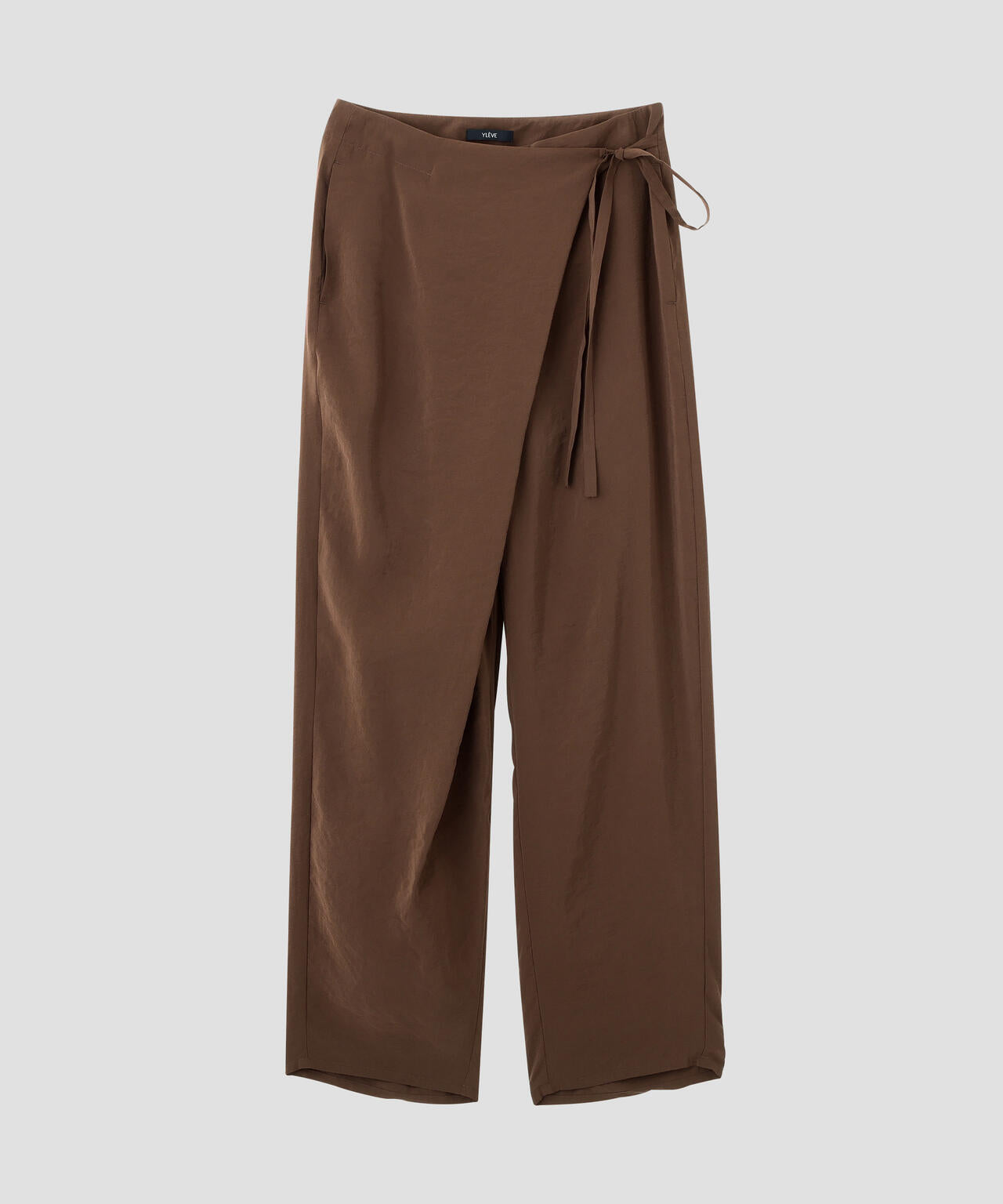 YLEVE / RAYON-POLYESTER BROAD TROUSERS