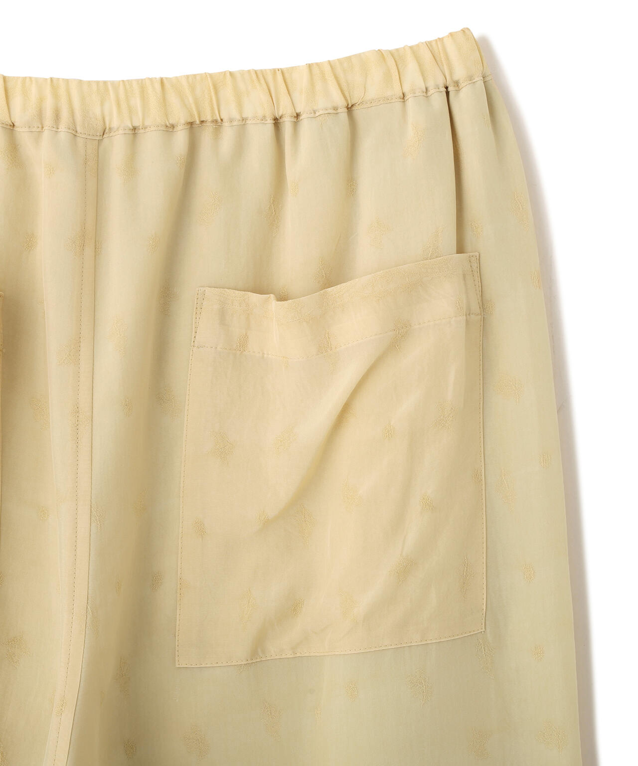 YLEVE / CUPRO JACQUARD TROUSERS