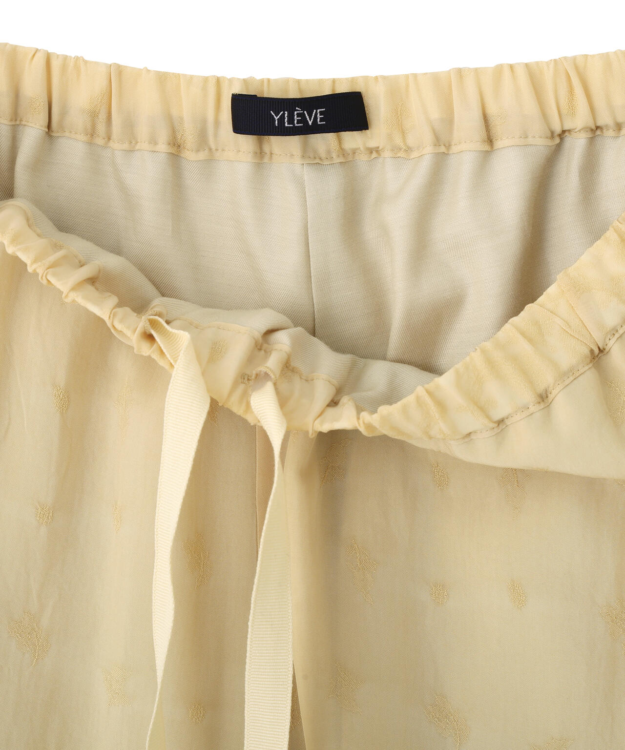 YLEVE / CUPRO JACQUARD TROUSERS