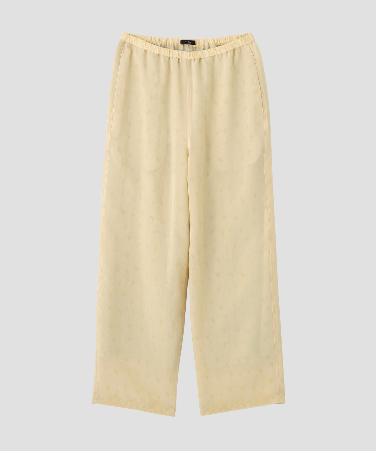YLEVE / CUPRO JACQUARD TROUSERS
