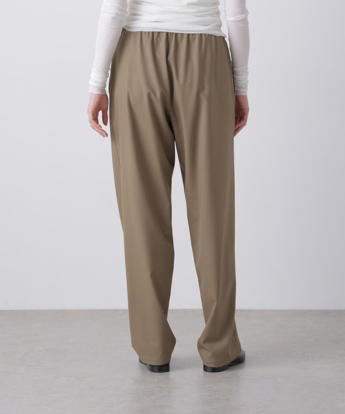 YLEVE / SUPER140's WOOL TROPICAL EASY TROUSERS