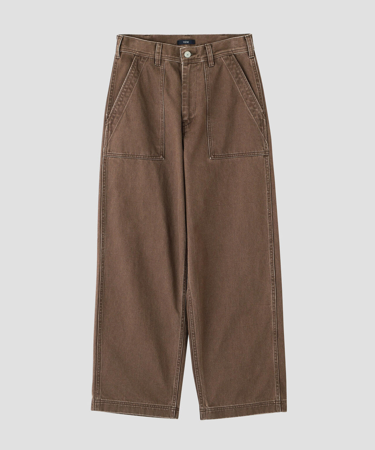 YLEVE / SUN-FADED COTTON TWILL PANTS