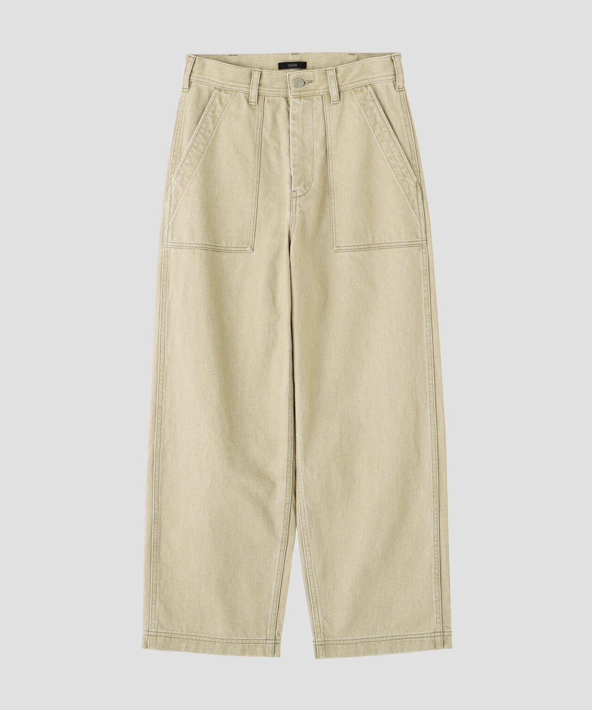 YLEVE / SUN-FADED COTTON TWILL PANTS