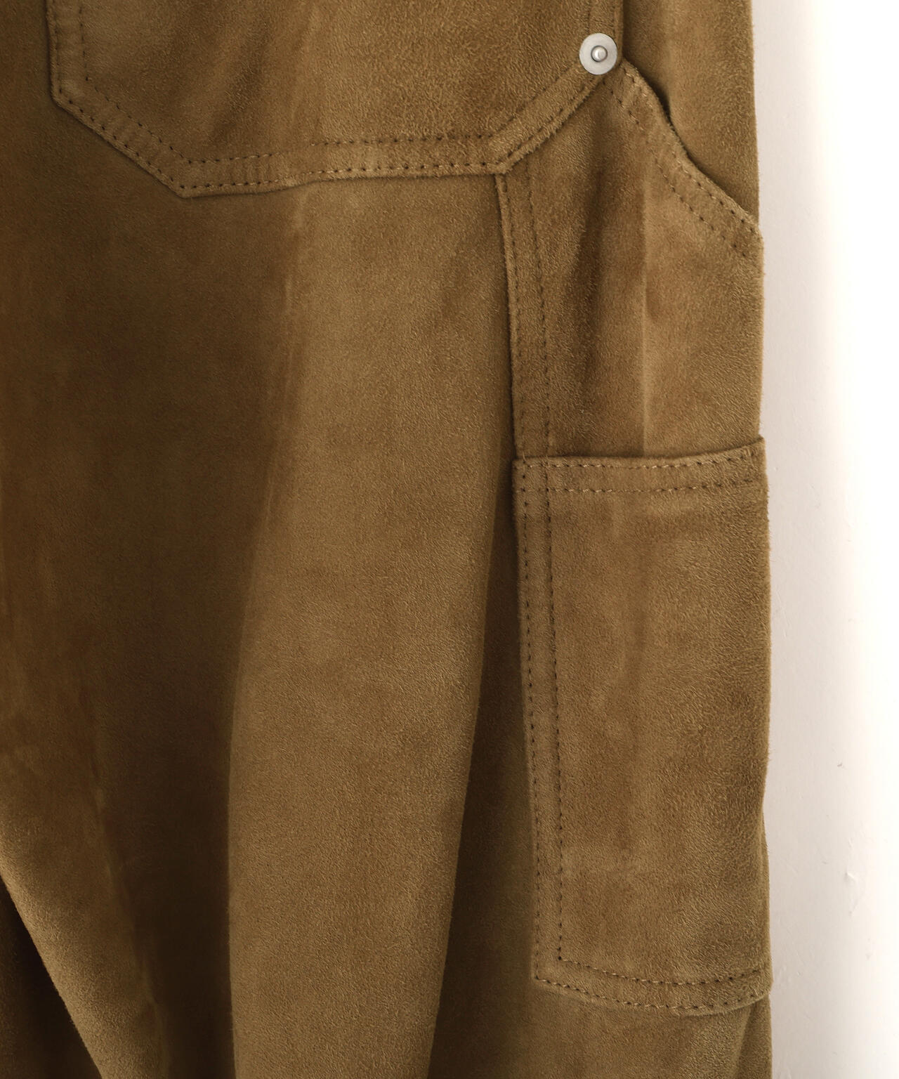 YLEVE / ROUGH GOAT SUEDE PAINTER PANTS