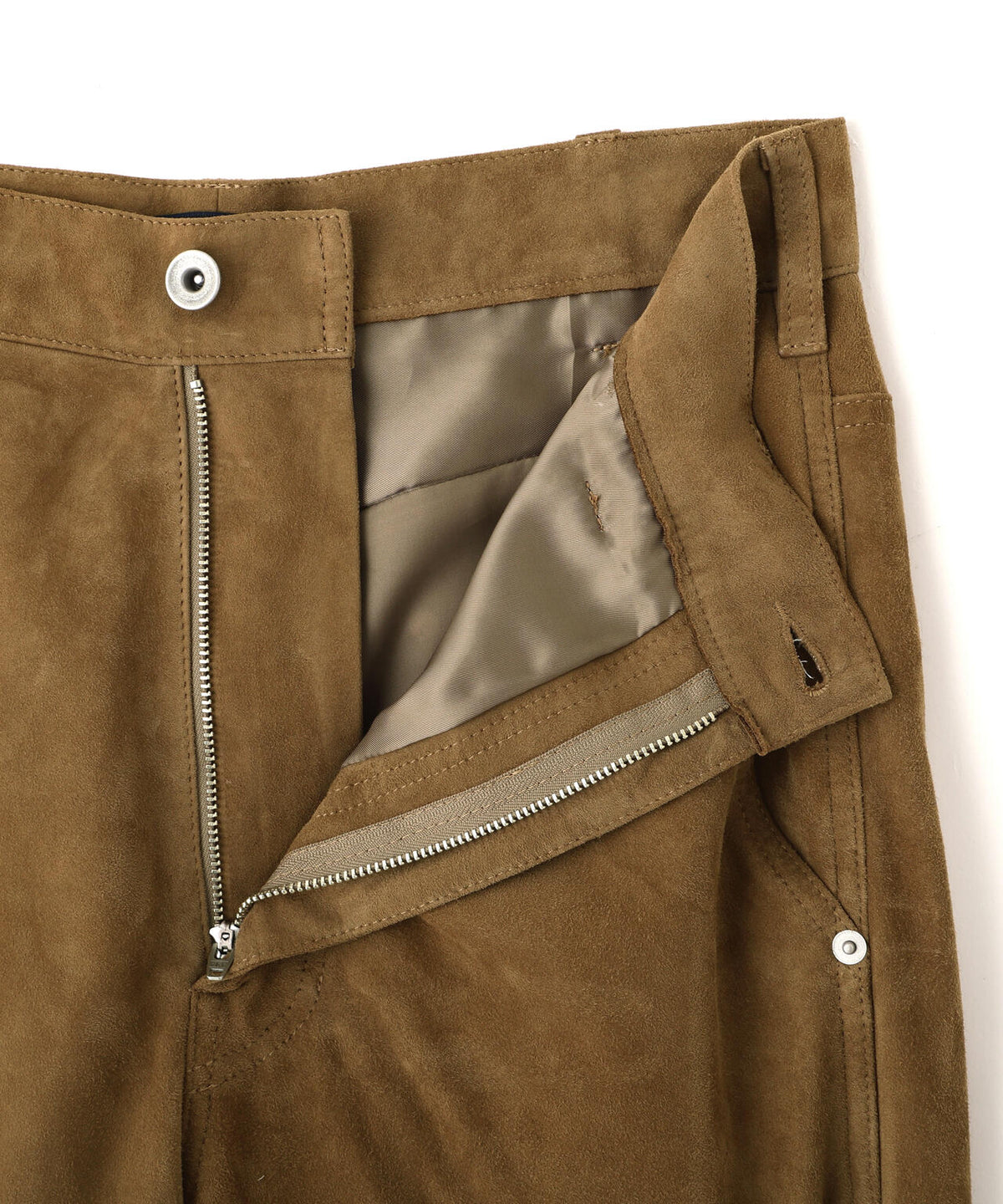 YLEVE / ROUGH GOAT SUEDE PAINTER PANTS