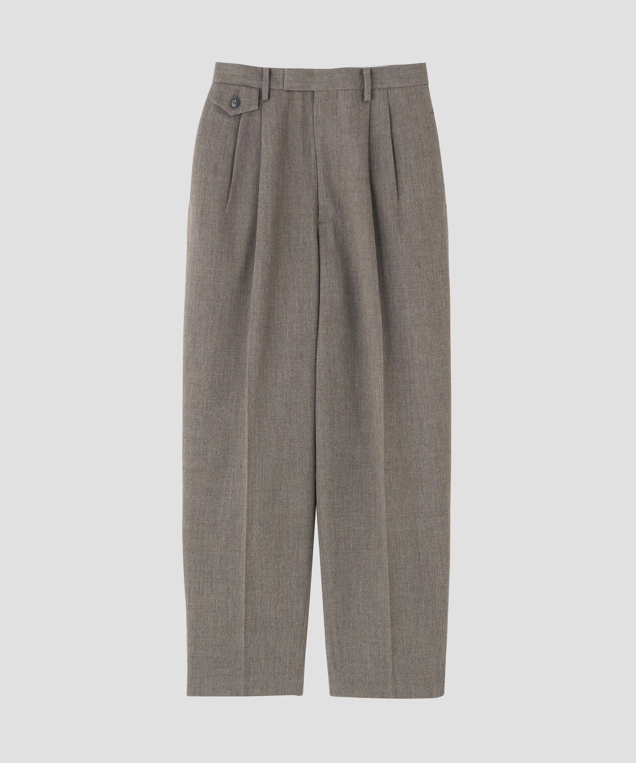 YLEVE / ROUGH WOOL TROUSERS