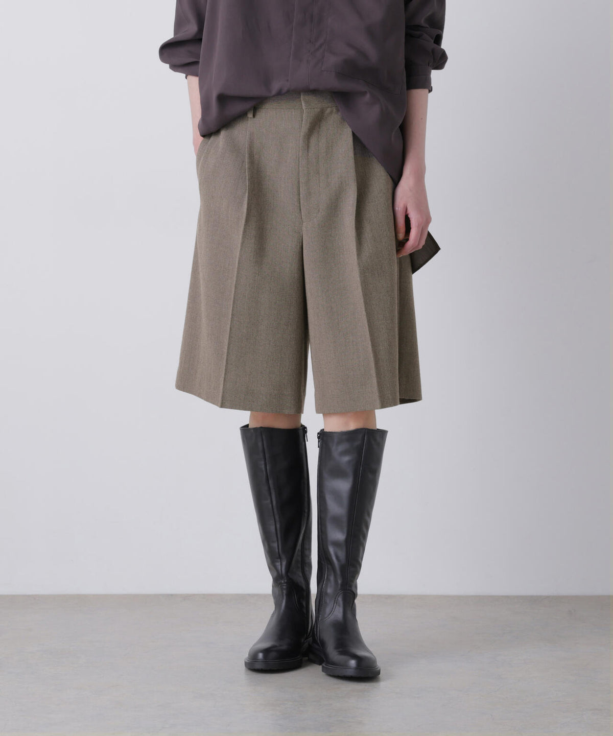 YLEVE / ROUGH WOOL CULOTTE