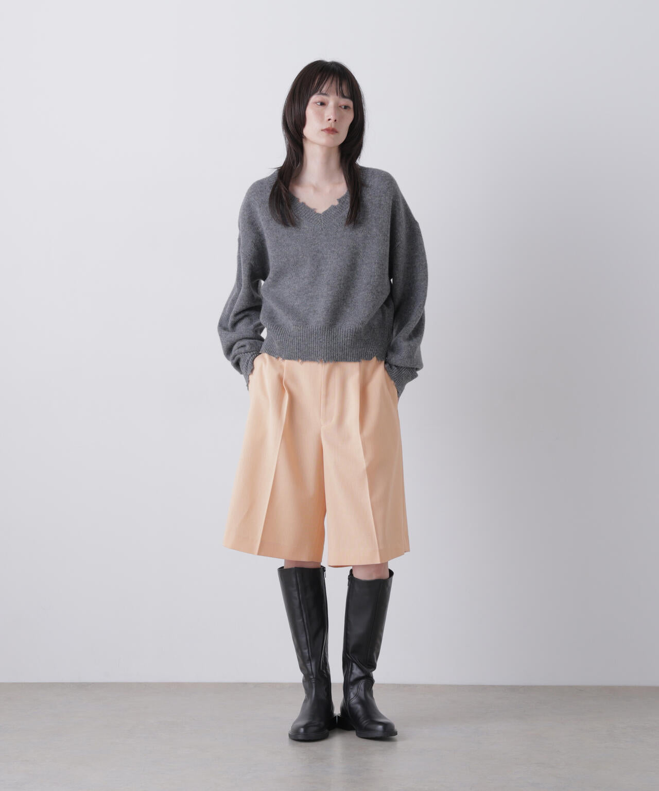 YLEVE / ROUGH WOOL CULOTTE