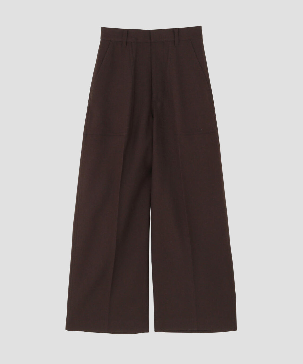 YLEVE / DRY WOOL TWILL TROUSERS