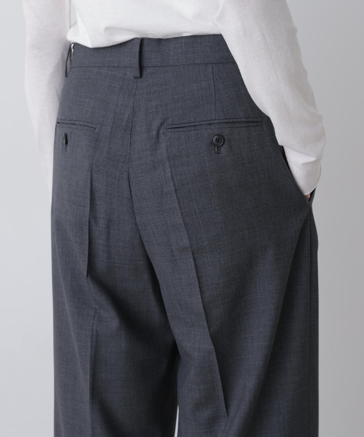 YLEVE / SUPER140's WOOL TROPICAL TROUSERS WOMEN