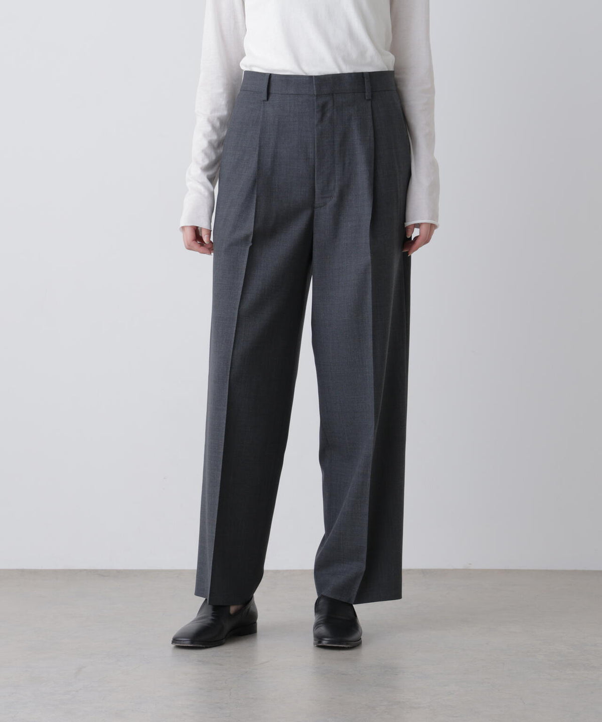 YLEVE / SUPER140's WOOL TROPICAL TROUSERS WOMEN