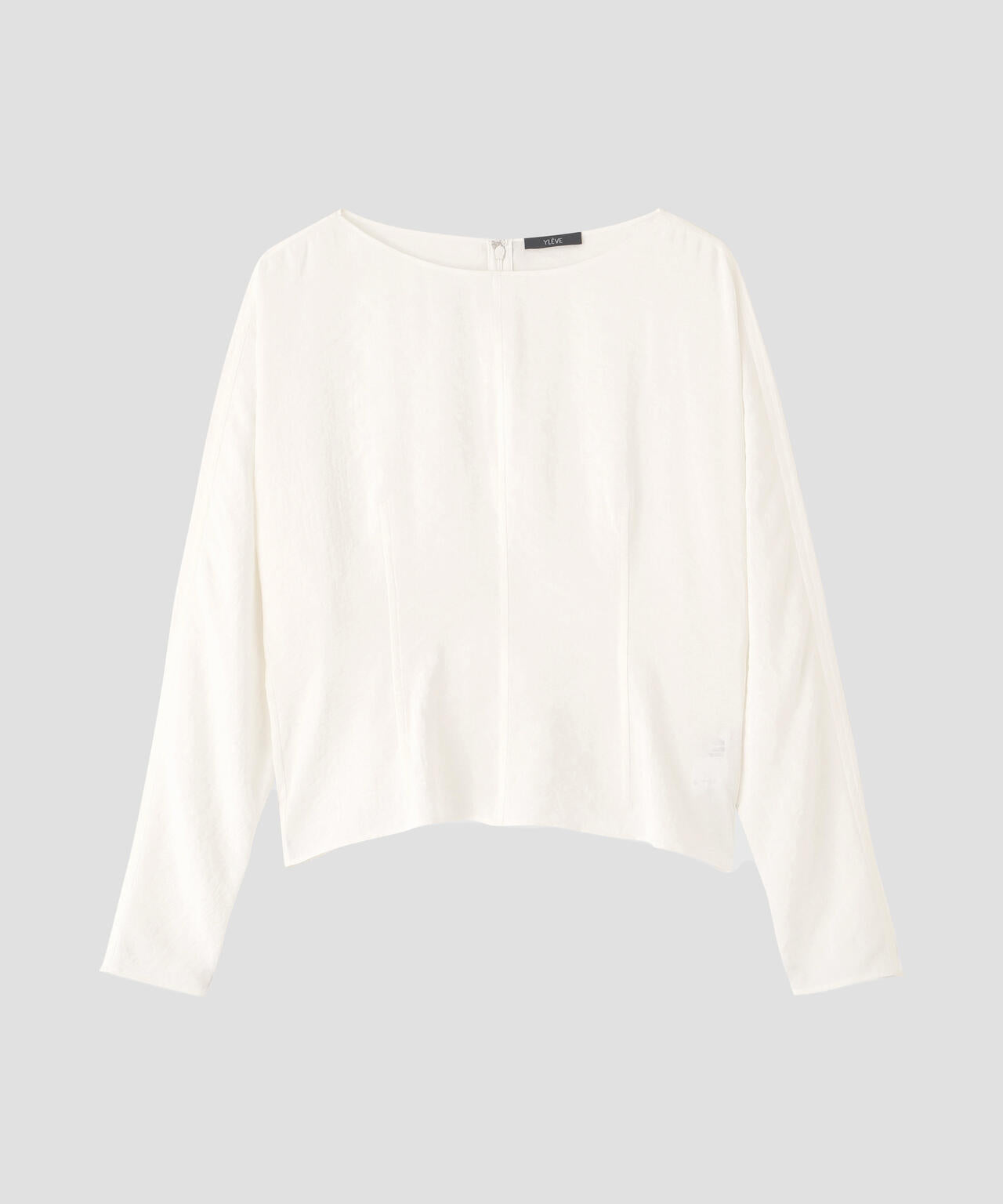 YLEVE / RAYON-POLYESTER BROAD BLOUSE