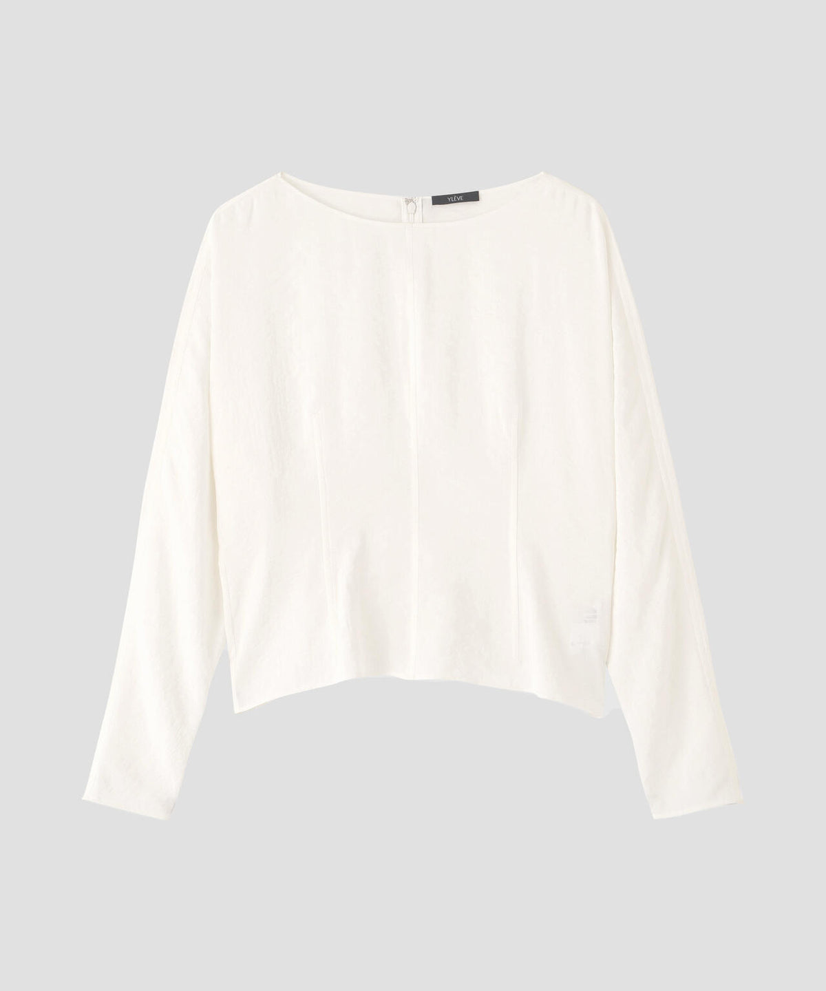 YLEVE / RAYON-POLYESTER BROAD BLOUSE