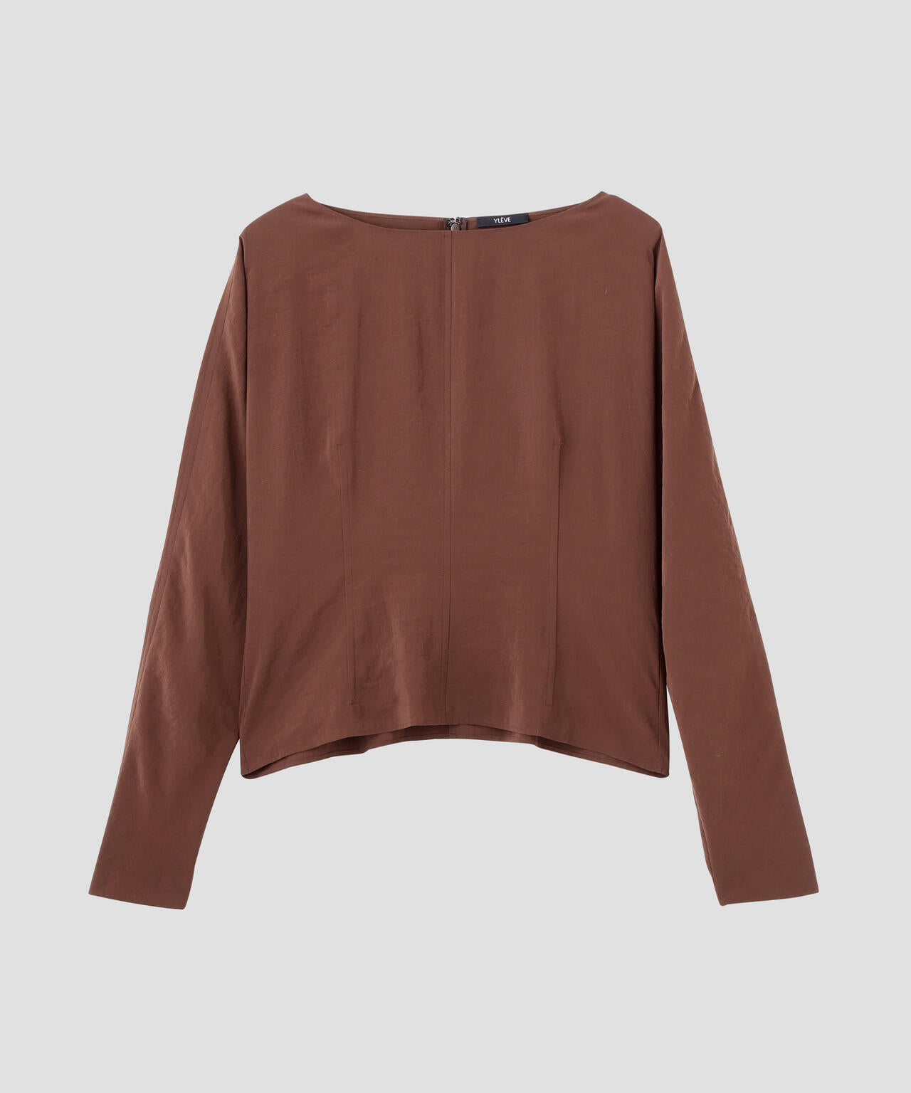 YLEVE / RAYON-POLYESTER BROAD BLOUSE