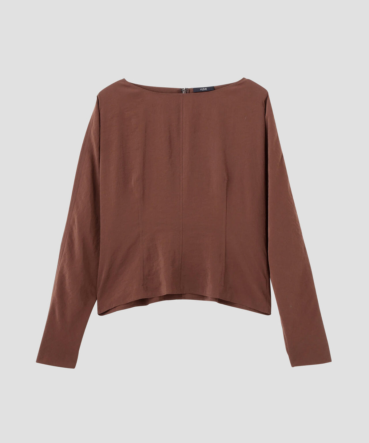 YLEVE / RAYON-POLYESTER BROAD BLOUSE