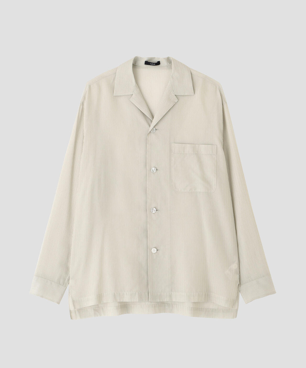 YLEVE / ACETATE CUPRO STRIPE PJ SHIRT