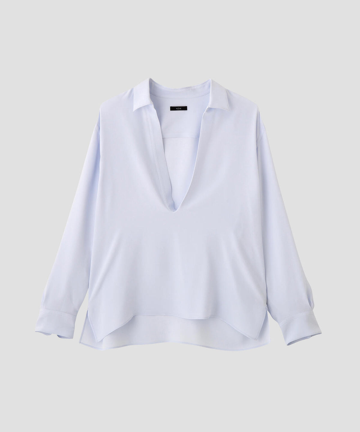YLEVE / SILK DE CHINE SKIPPER SHIRT