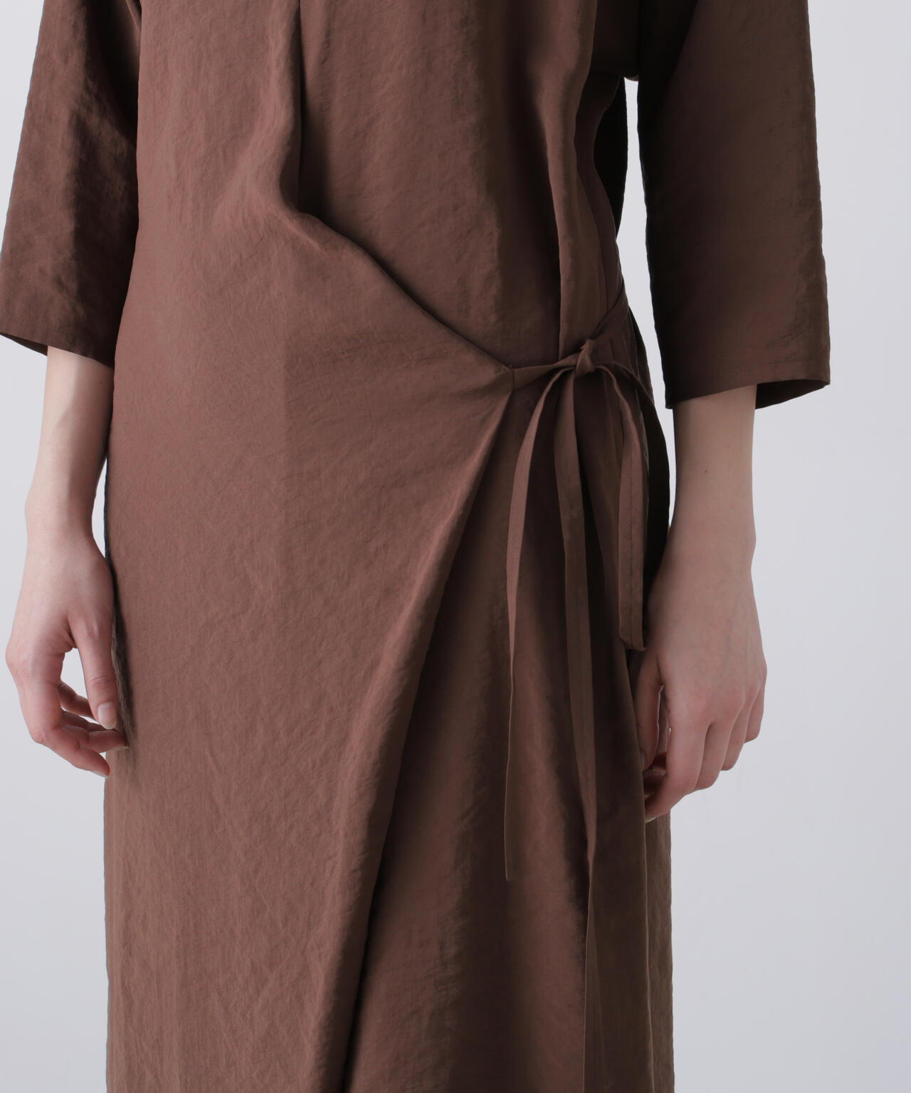 YLEVE / RAYON-POLYESTER BROAD DRESS
