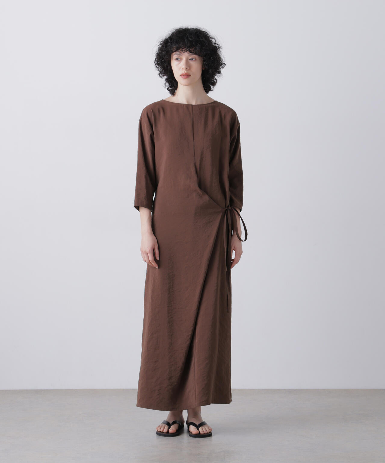 YLEVE / RAYON-POLYESTER BROAD DRESS