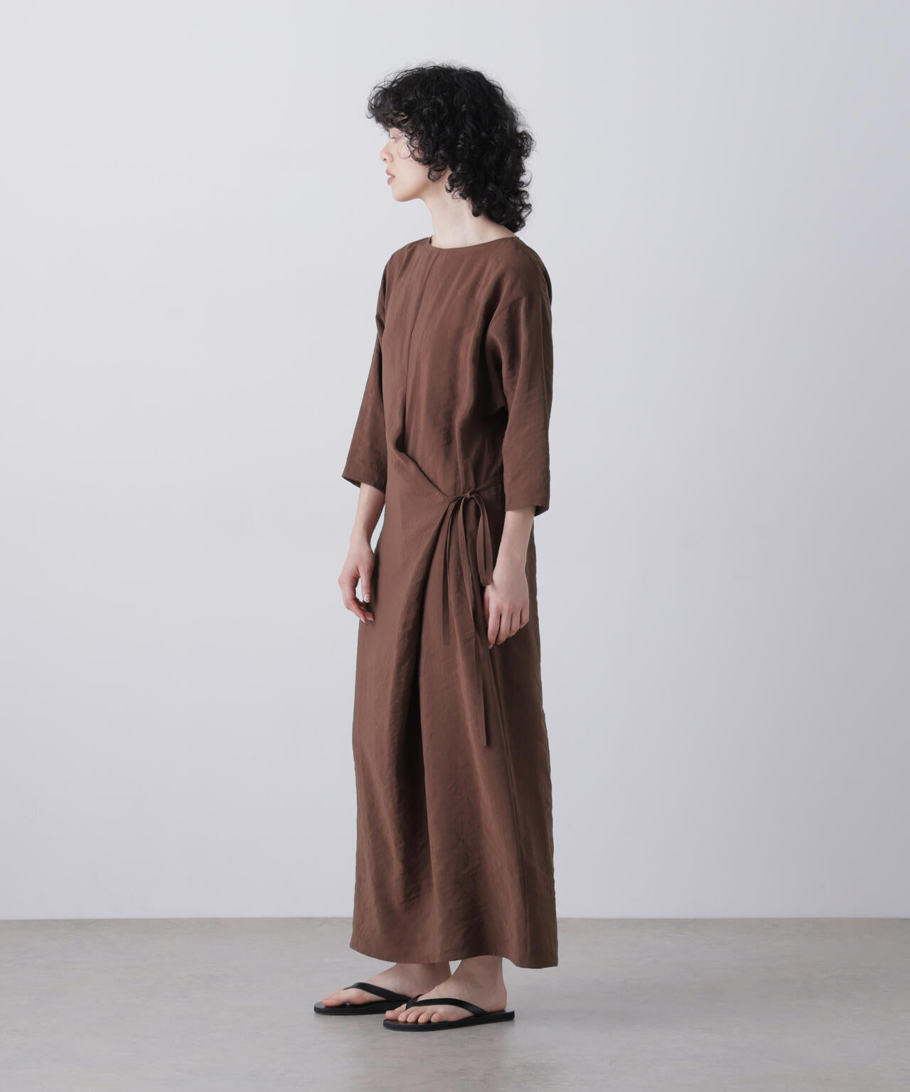 YLEVE / RAYON-POLYESTER BROAD DRESS
