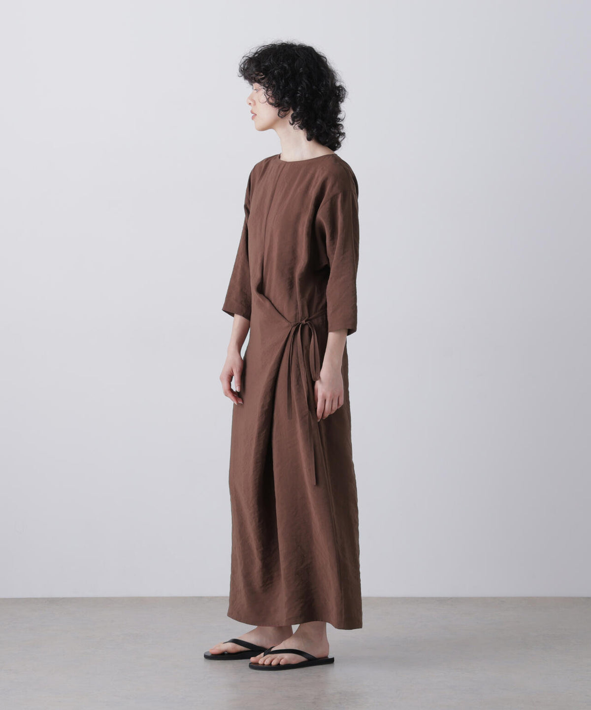 YLEVE / RAYON-POLYESTER BROAD DRESS