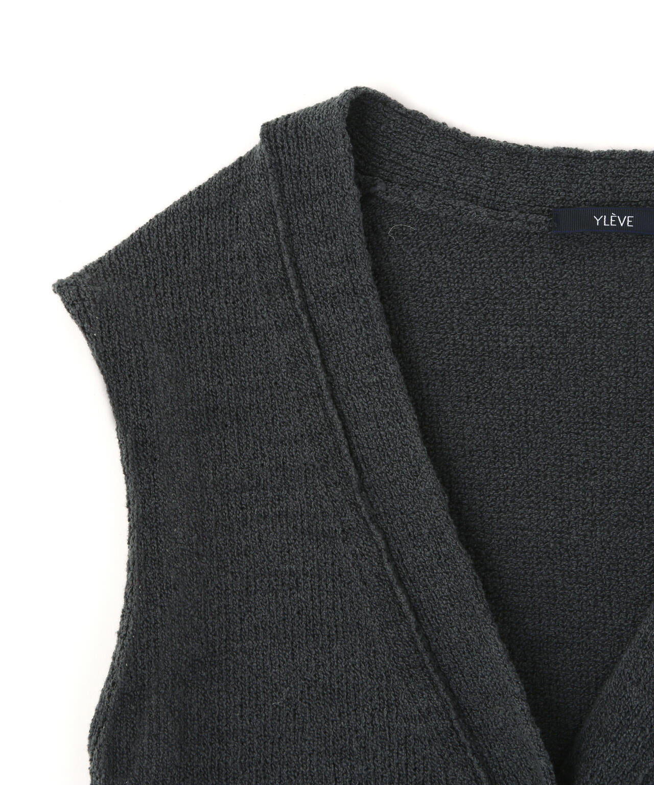 YLEVE / COTTON BOUCLE KNIT VEST