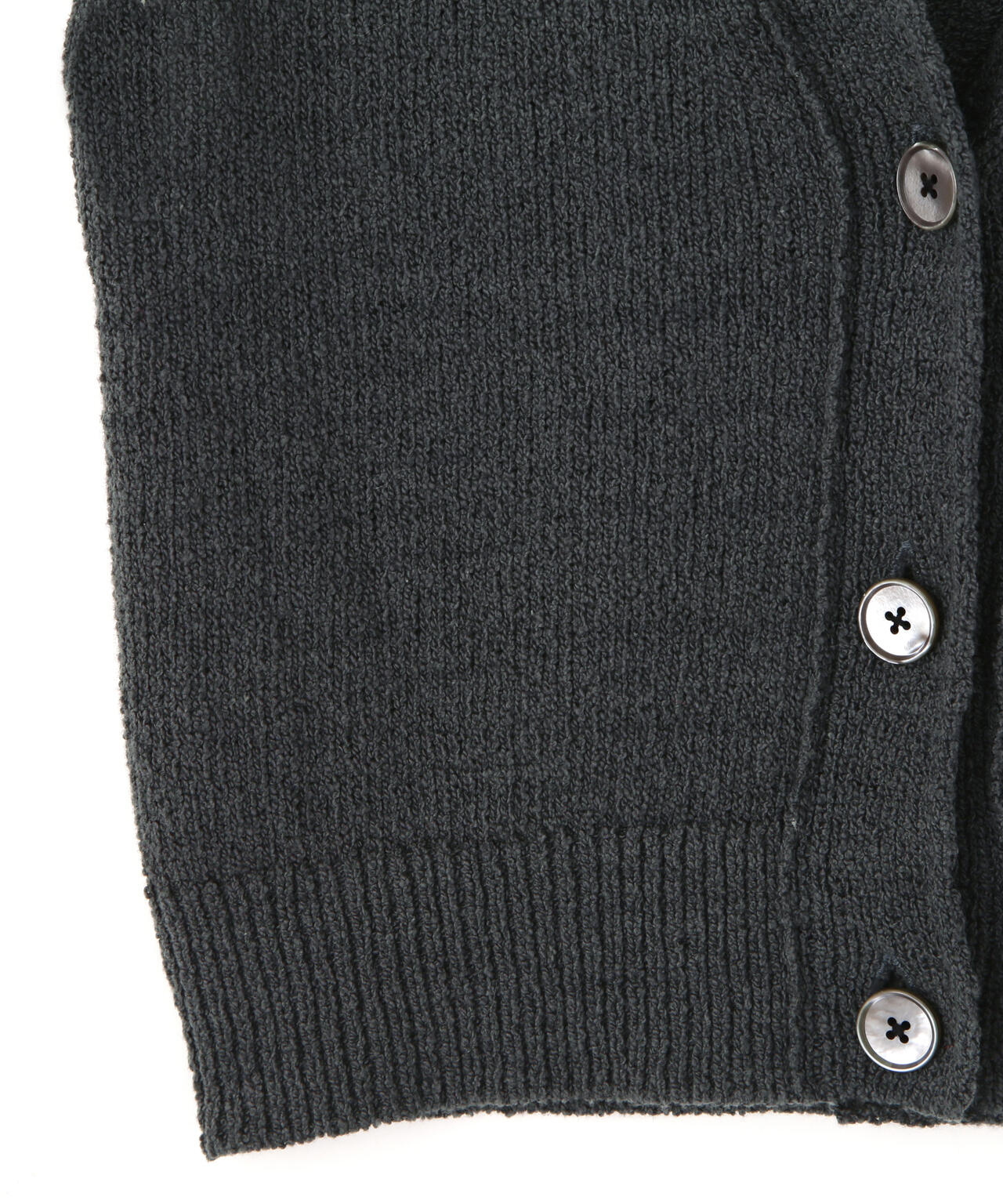 YLEVE / COTTON BOUCLE KNIT VEST