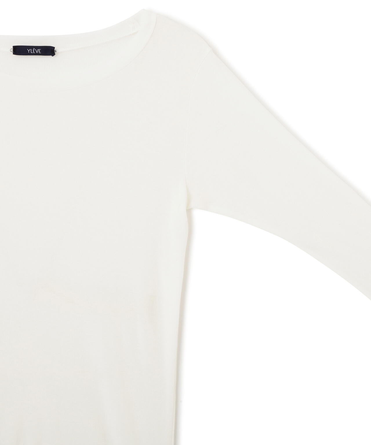 YLEVE / SHEER HIGH-TWIST RIB JERSEY PULLOVER