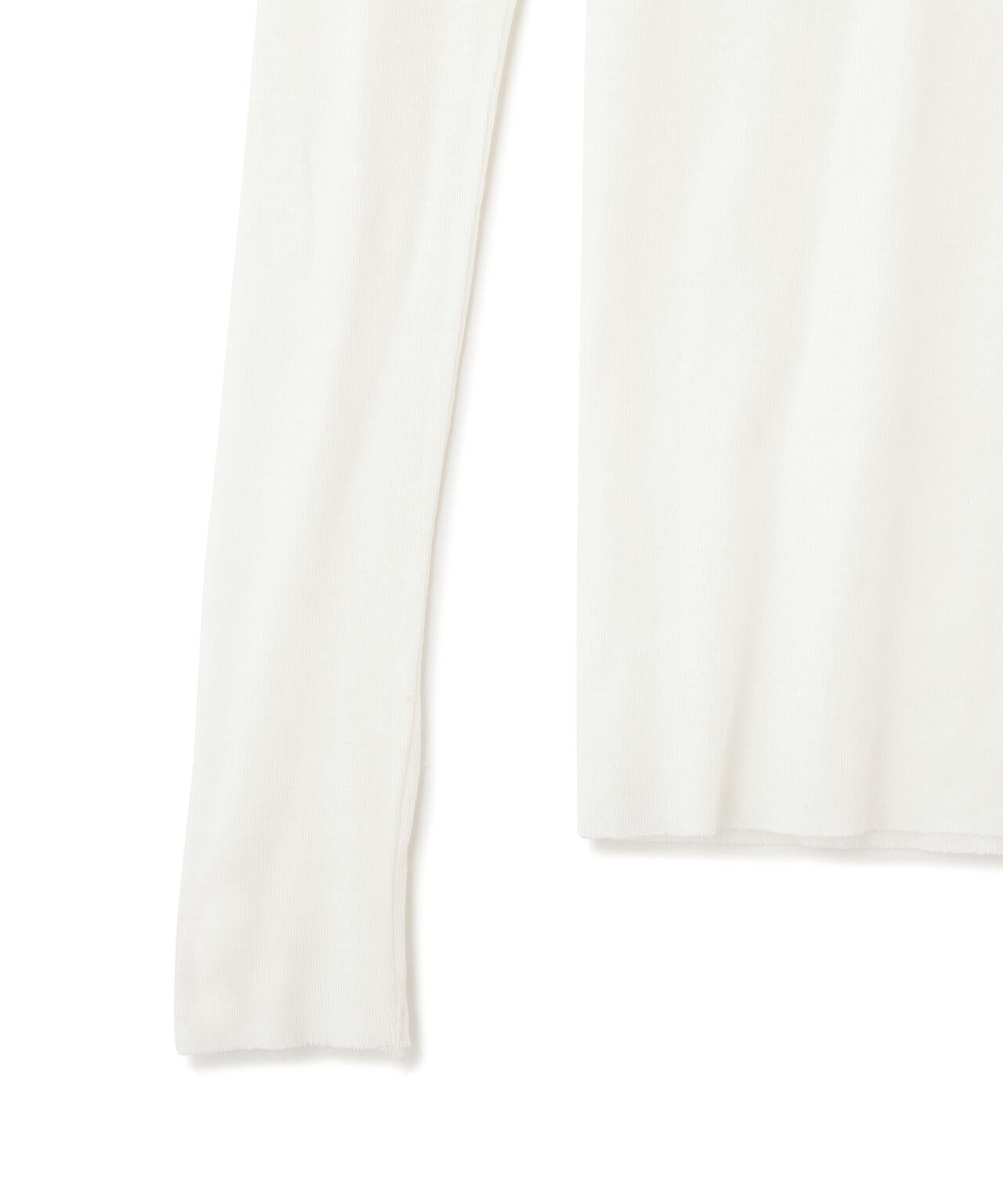 YLEVE / SHEER HIGH-TWIST RIB JERSEY PULLOVER