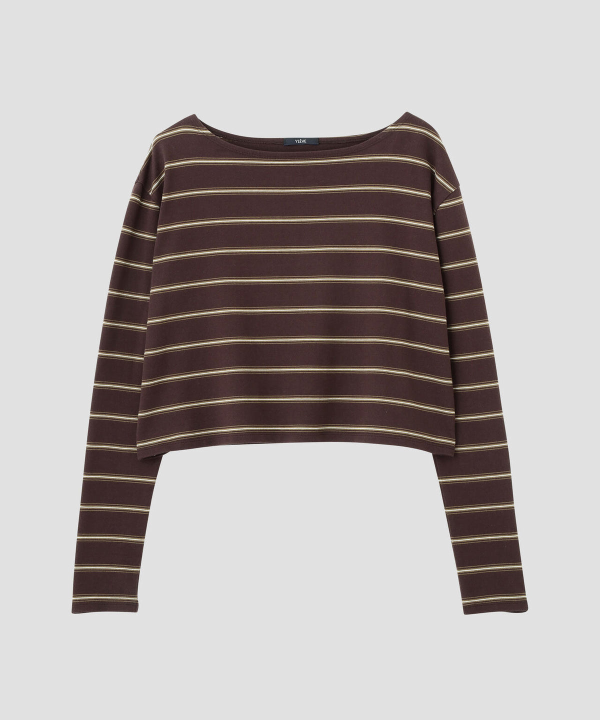 YLEVE / HEAVYWEIGHT SOFT JERSEY BORDER LONG-SLEEVE T