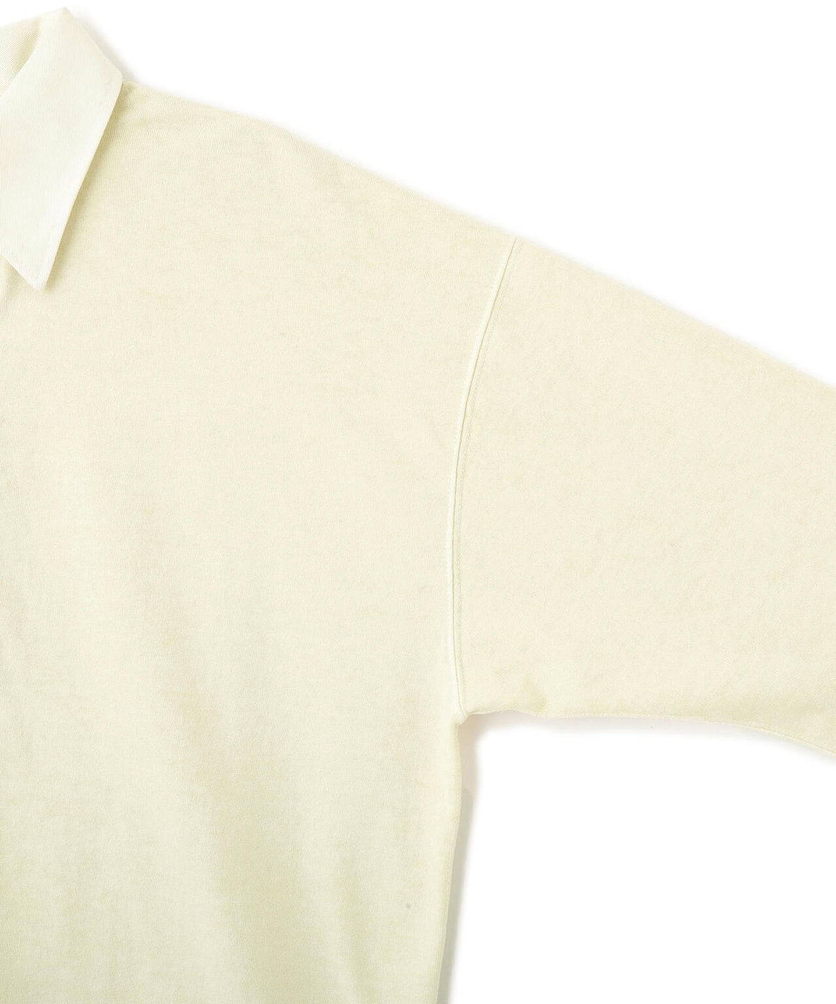 YLEVE / PIGMENT-DYED COTTON RUGBY SHIRT