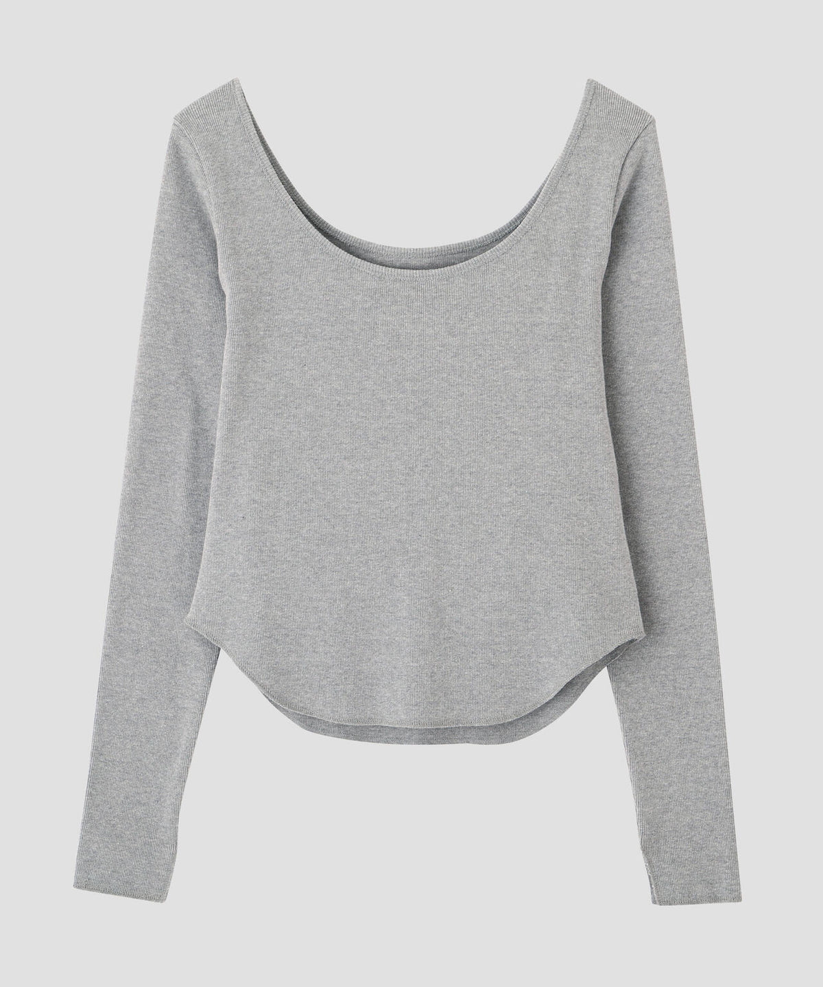 YLEVE / COTTON RIB LONG-SLEEVE T
