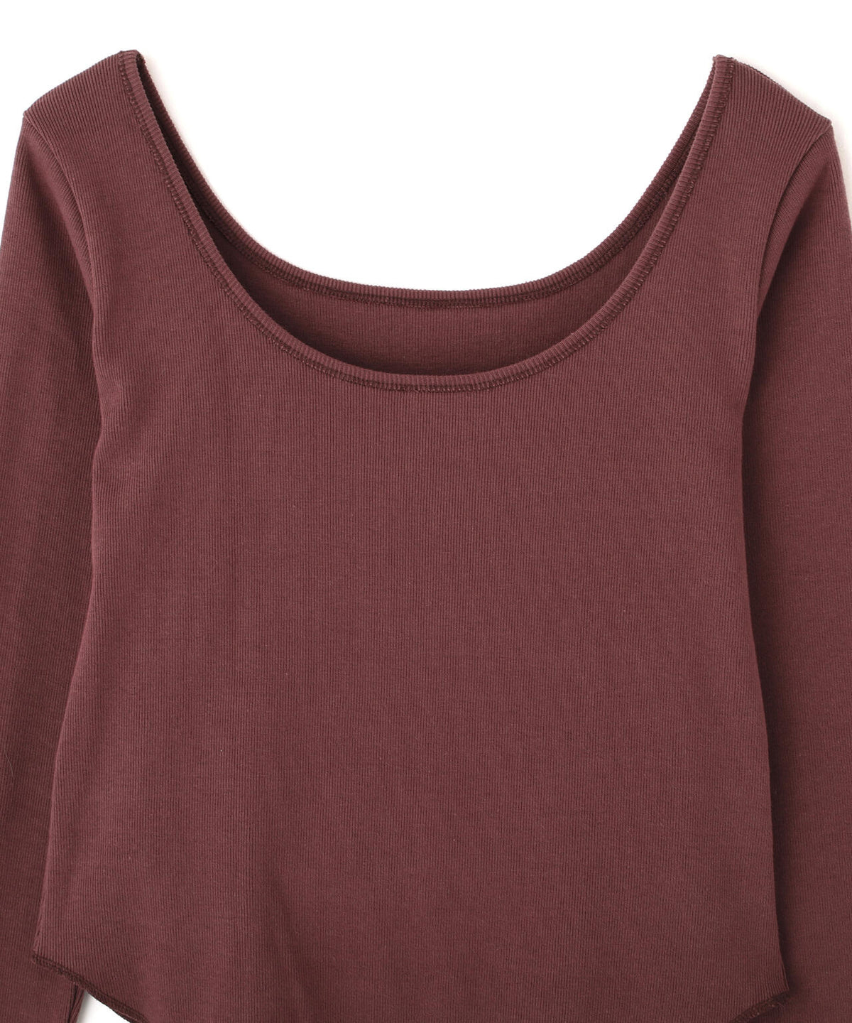 YLEVE / COTTON RIB LONG-SLEEVE T