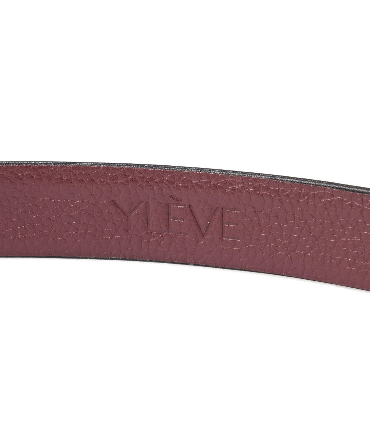 YLEVE / LEATHER BUCKLED BELT