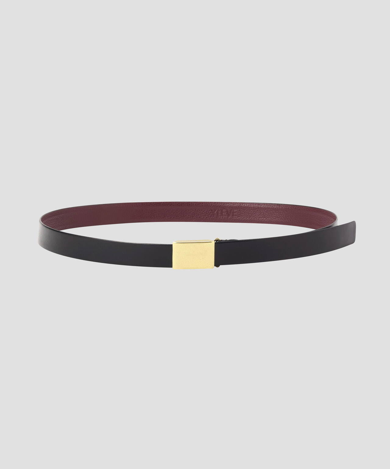 YLEVE / LEATHER BUCKLED BELT
