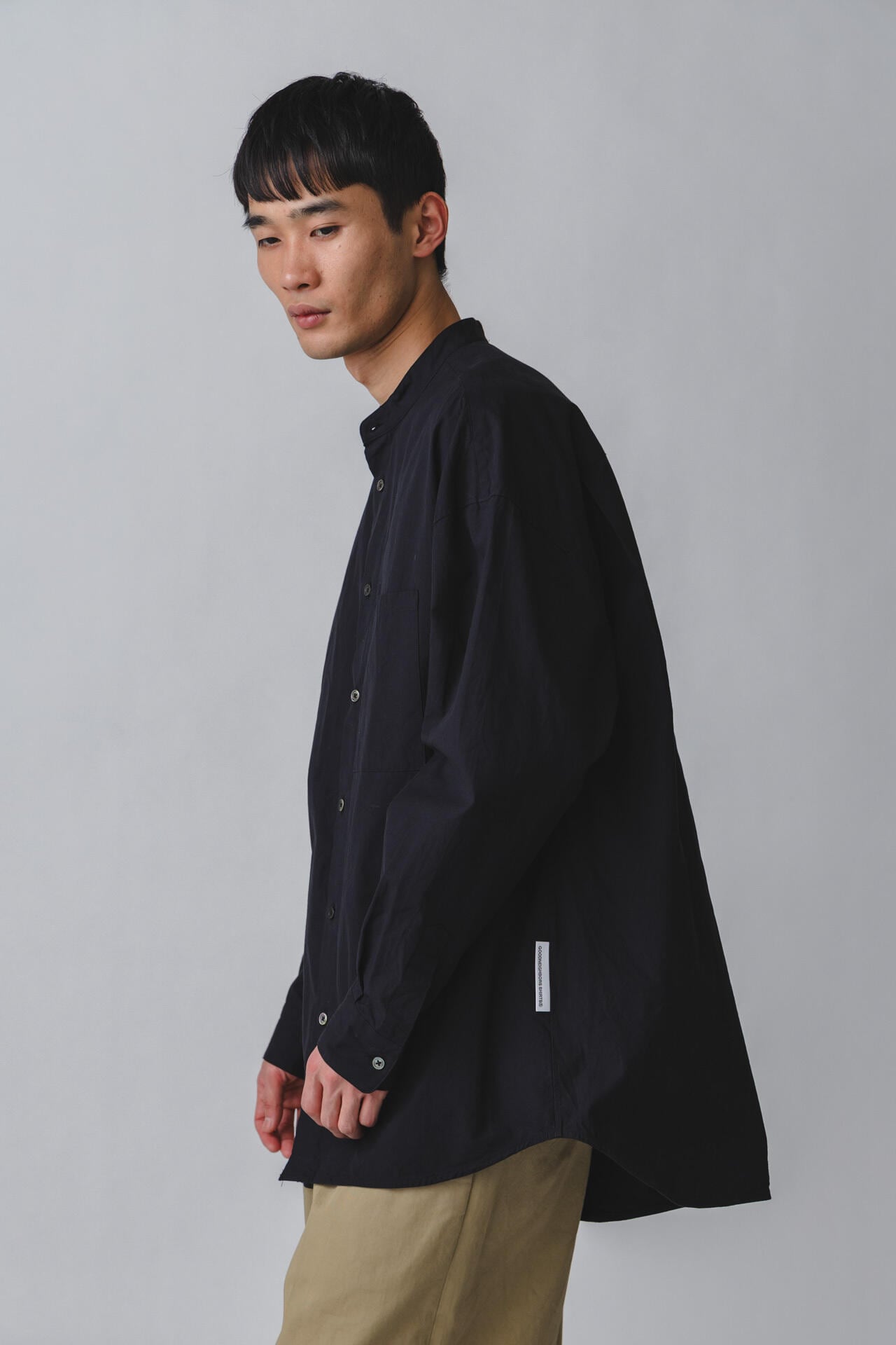 GOODNEIGHBORS SHIRTS / BASUKIA BAND COLLAR SH