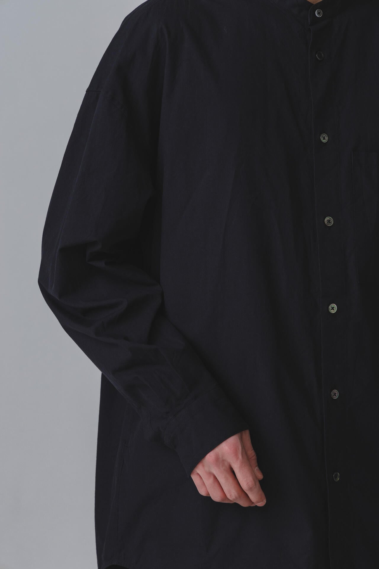 GOODNEIGHBORS SHIRTS / BASUKIA BAND COLLAR SH