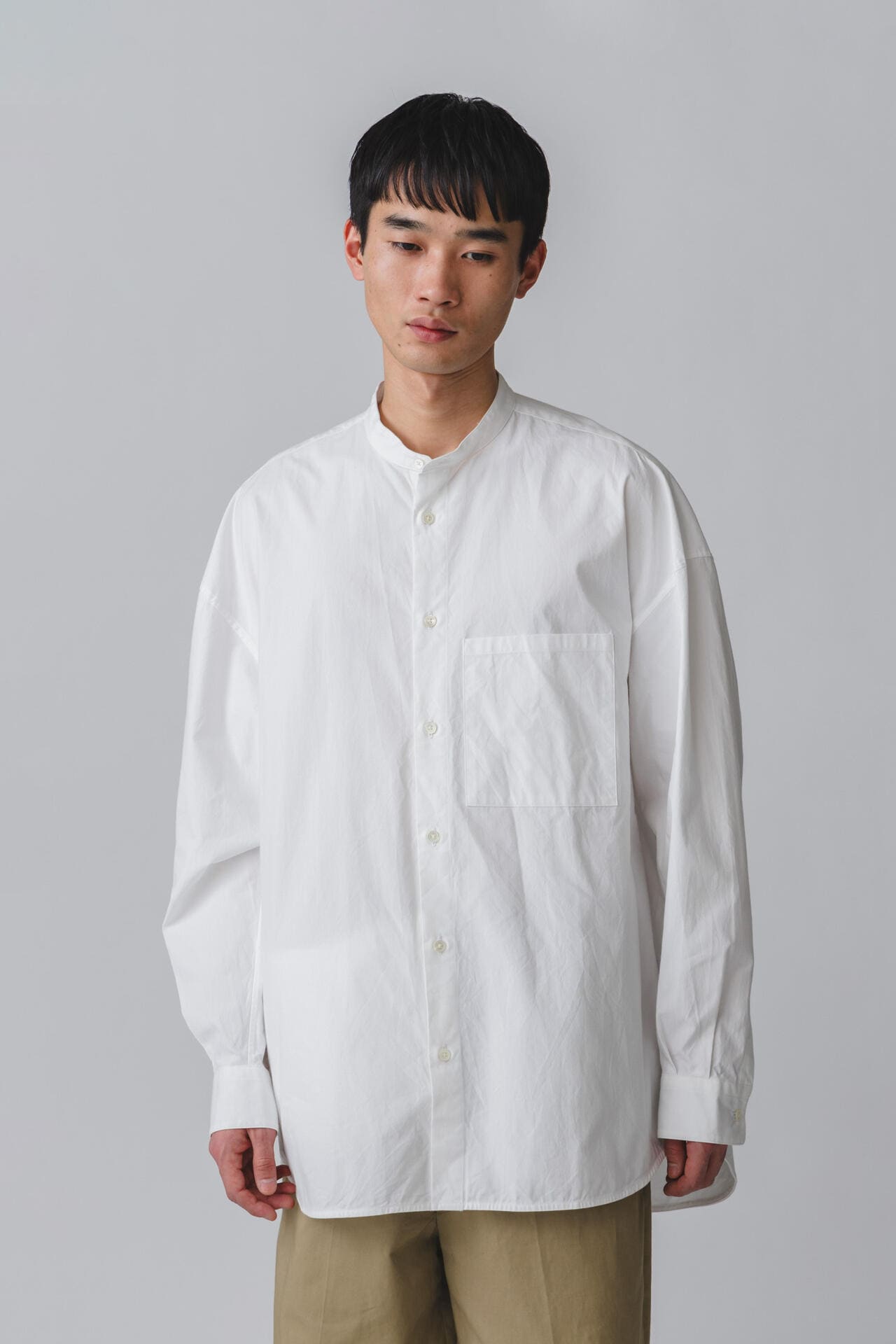 GOODNEIGHBORS SHIRTS / BASUKIA BAND COLLAR SH