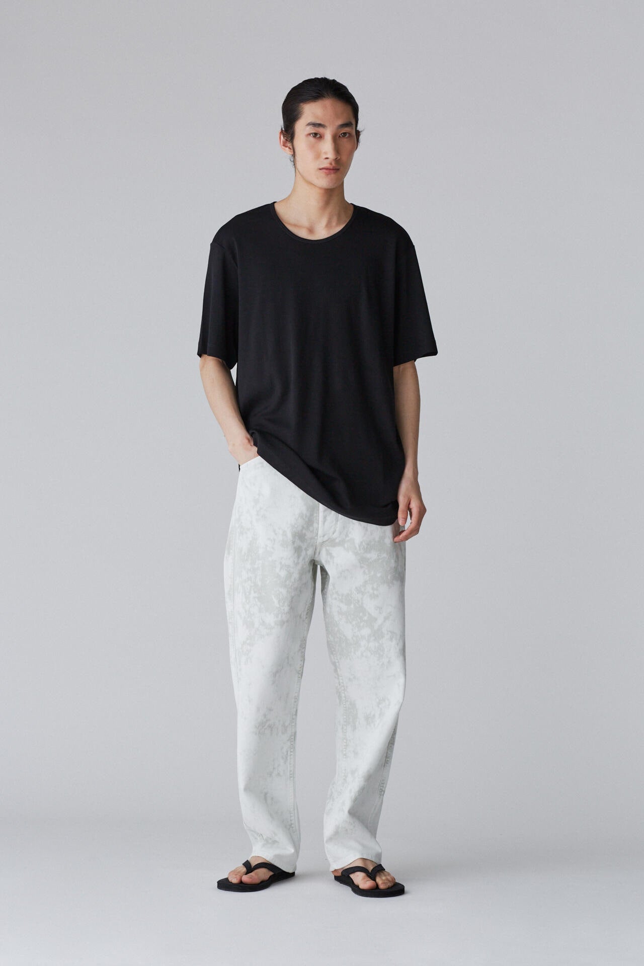 LEMAIRE / RIB U NECK T-SHIRT