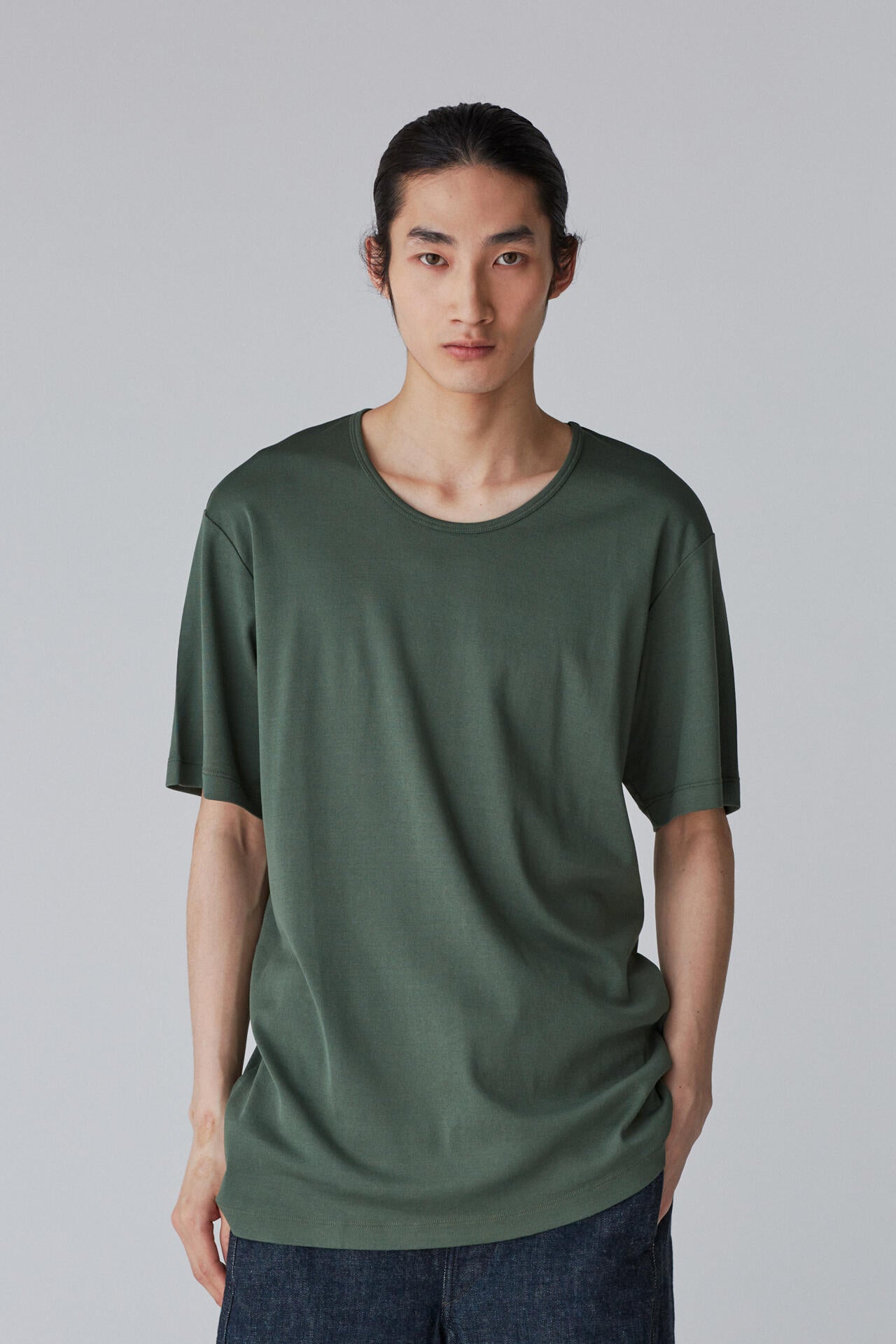 LEMAIRE / RIB U NECK T-SHIRT