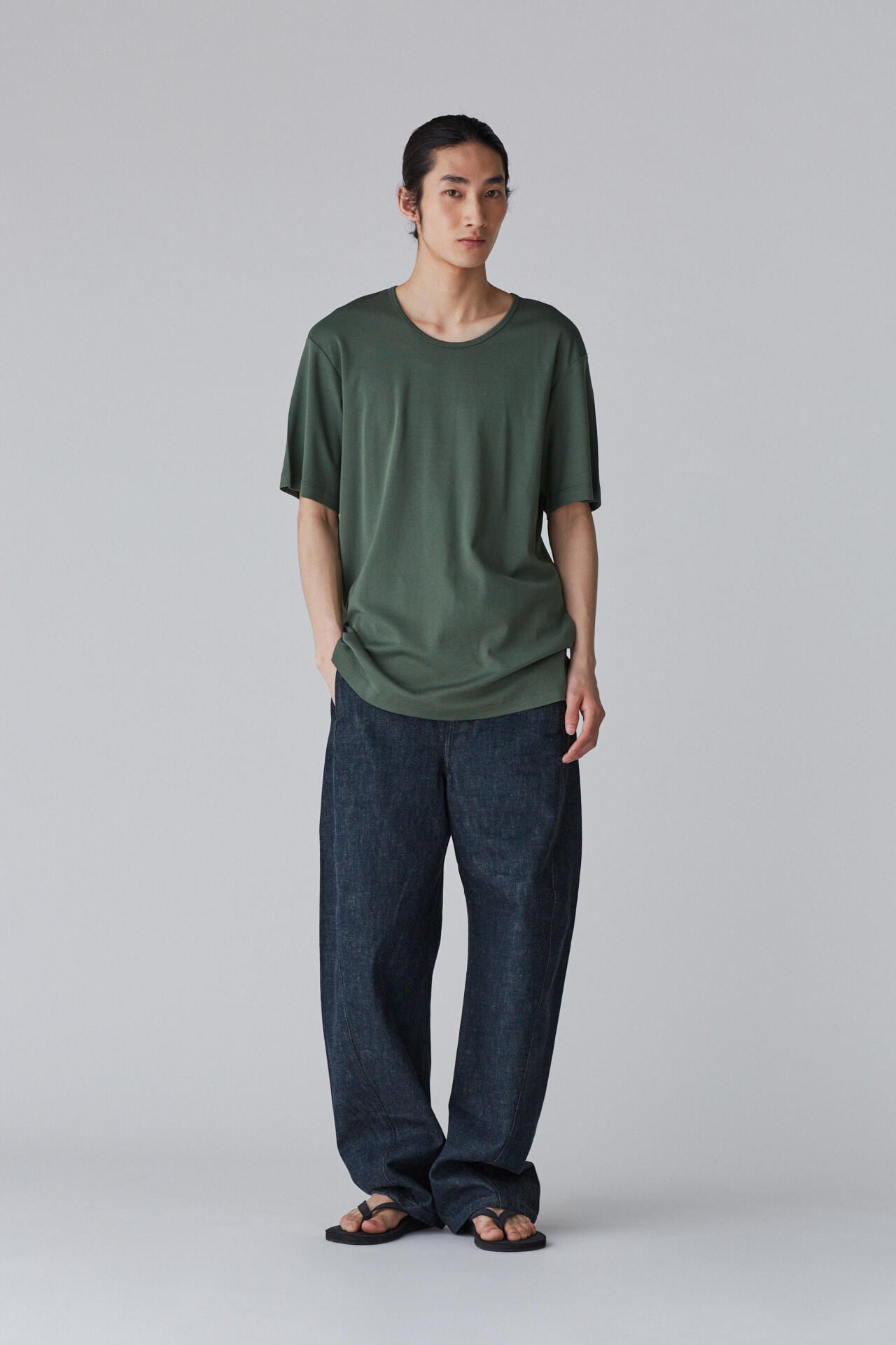 LEMAIRE / RIB U NECK T-SHIRT