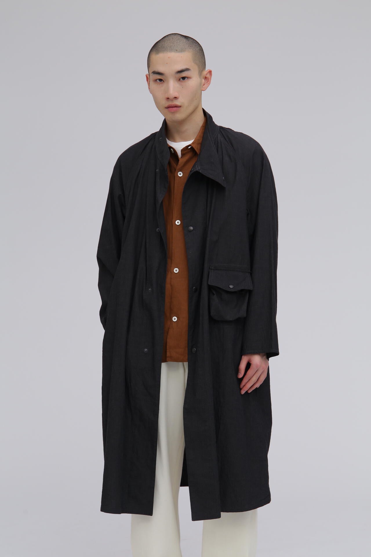 blurhms / COTTON LINEN DESERT STORM COAT