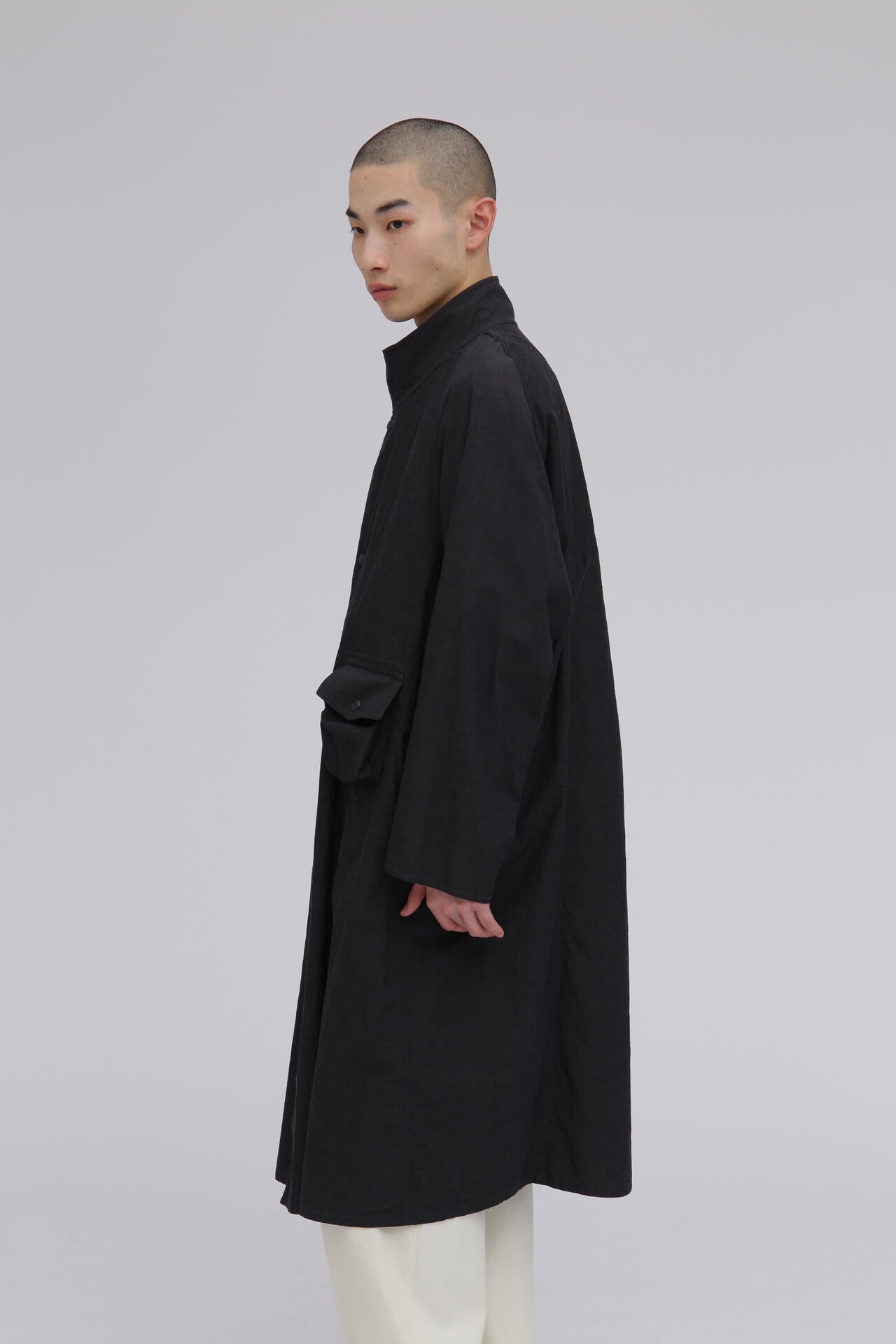 blurhms / COTTON LINEN DESERT STORM COAT