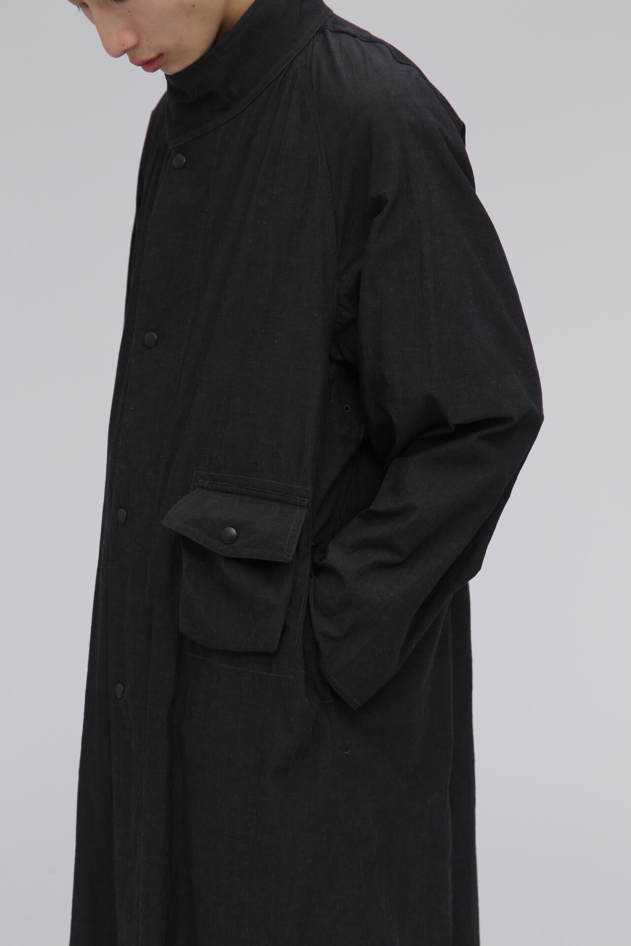 blurhms / COTTON LINEN DESERT STORM COAT