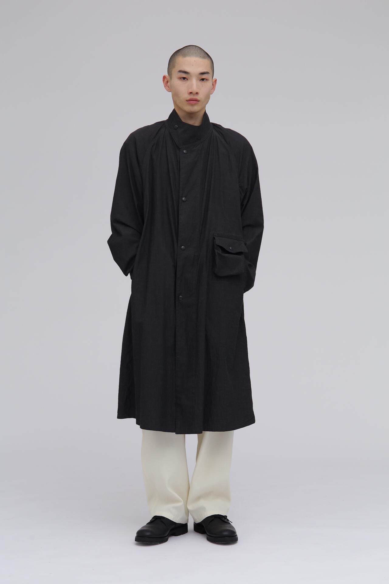 blurhms / COTTON LINEN DESERT STORM COAT