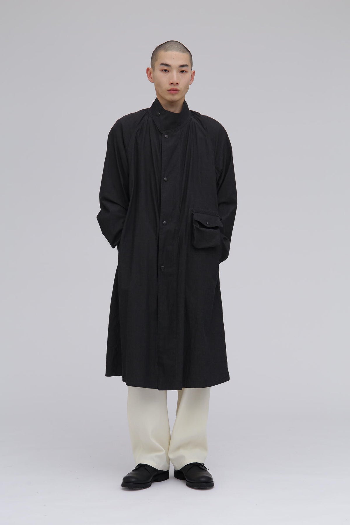 blurhms / COTTON LINEN DESERT STORM COAT