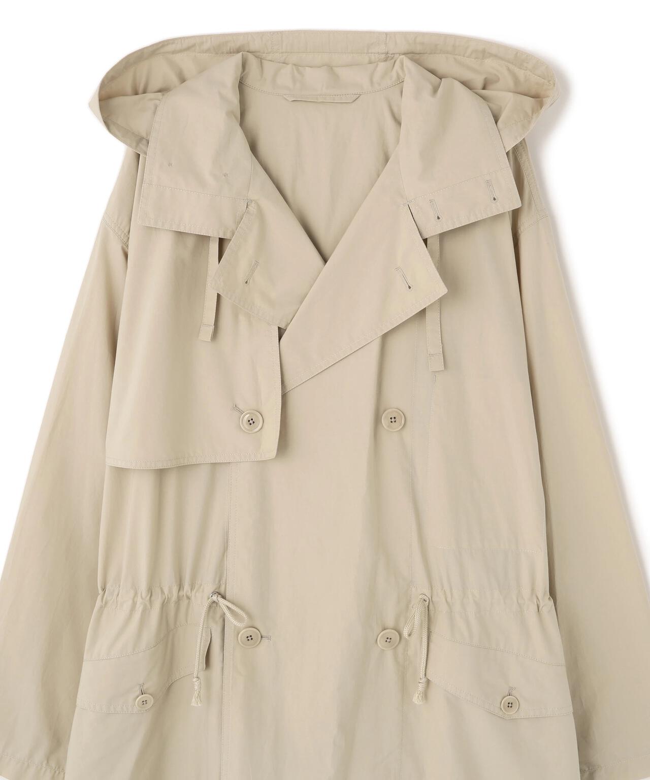 LEMAIRE / WR LIGHT VENTILE COTTON LIGHT HOODED TRENCH