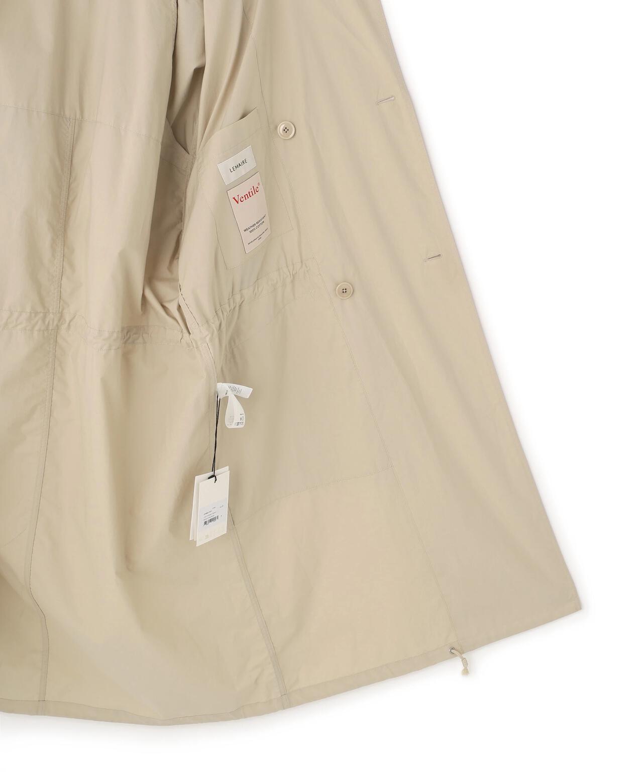 LEMAIRE / WR LIGHT VENTILE COTTON LIGHT HOODED TRENCH