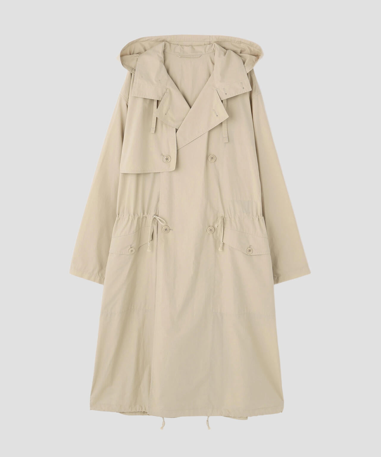 LEMAIRE / WR LIGHT VENTILE COTTON LIGHT HOODED TRENCH